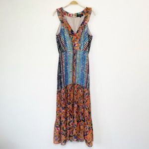knee length dresses for ladies Stripe Sky Poplin Cupped Midi Dress main image 1